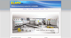 Desktop Screenshot of elaro.sk